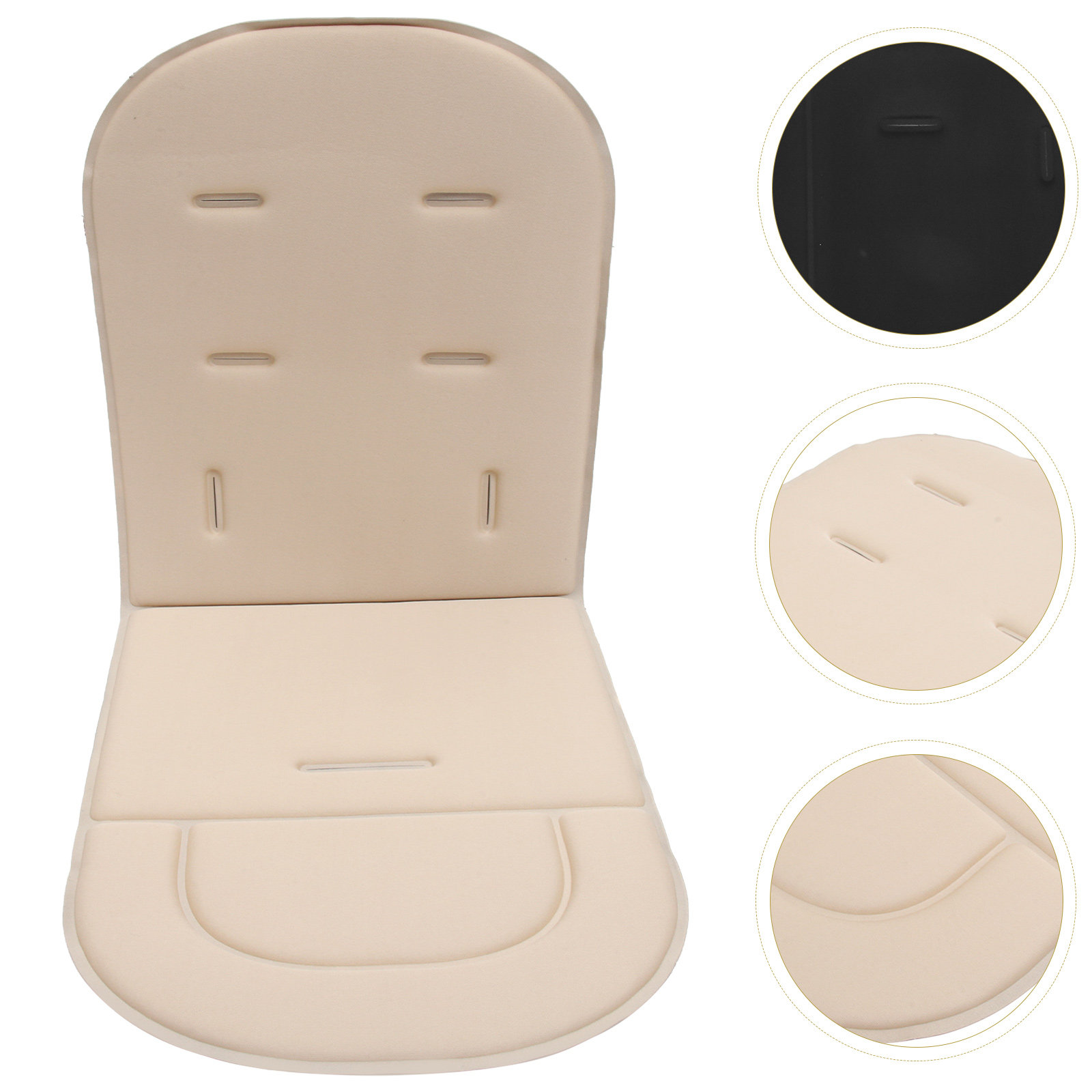 Stroller Accessories - وسادة عربة أطفال قطنية قابلة للتنفس،
