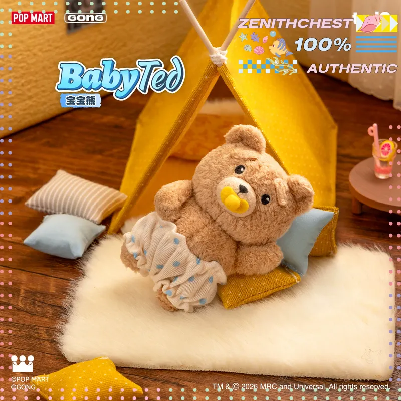 POPMART GONG Baby Ted تعليقة م - مراجعة Baby Products Teddy Bear وسعره