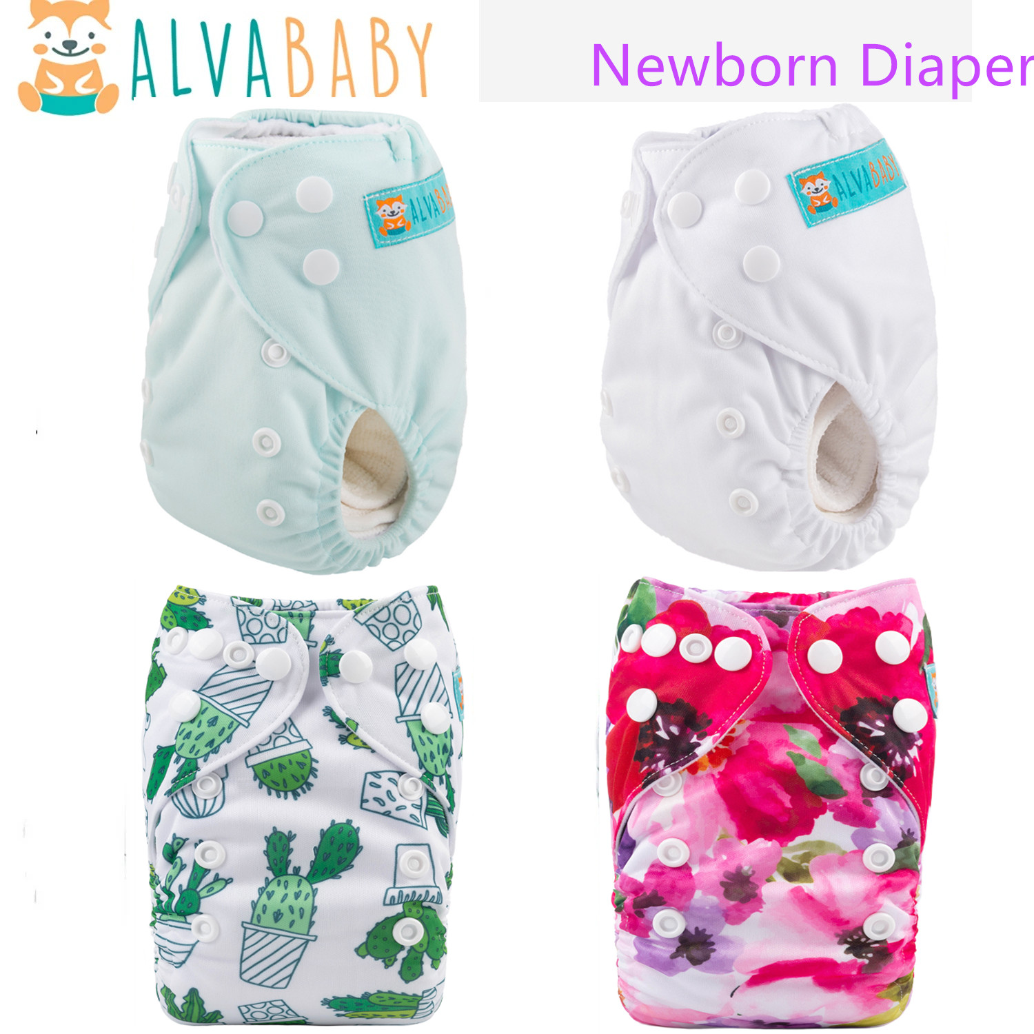 1 قطعة ALVABABY حفاضات الوليد  - مراجعة Pampers Diaper Premium Care وسعره